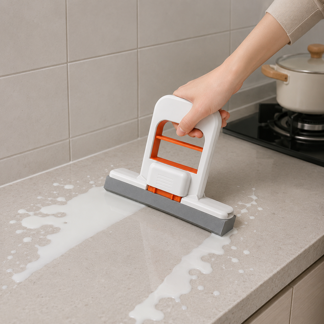 Mini Foldable Cleaning Mop | Portable Hand Squeeze Sponge Mop for Home & Kitchen