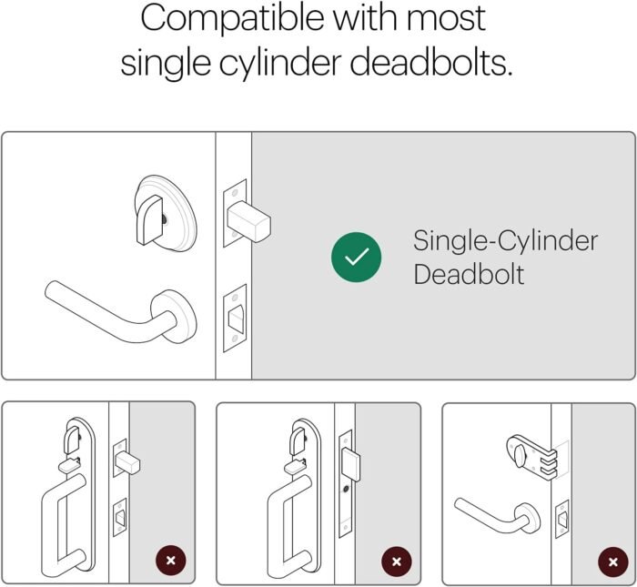 August Home, Silver Wi-Fi Connected Smart Keyless Entry Door Lock, Electronic Door Lock Fits Your Existing Deadbolt in Minutes, ‎ ‎AUG-SL05-M01-S01 - Image 11