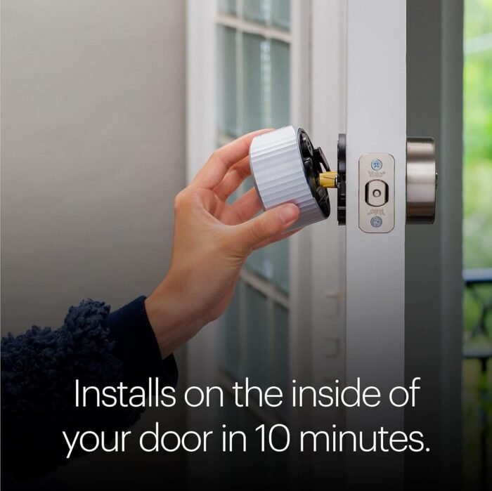 August Home, Silver Wi-Fi Connected Smart Keyless Entry Door Lock, Electronic Door Lock Fits Your Existing Deadbolt in Minutes, ‎ ‎AUG-SL05-M01-S01 - Image 6