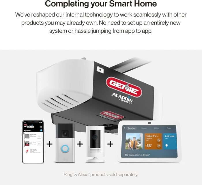 Genie StealthDrive 7155 Connect Smartphone-Controlled Belt Drive Garage Door Opener - 1 Each - Image 2