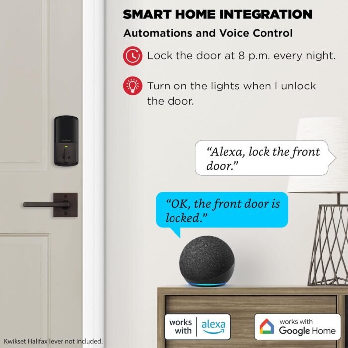 Kwikset Halo Wi-Fi Smart Lock, Keyless Entry Front Door Touchscreen Deadbolt, App Control, Grade AAA Certified, Easy Install No Hub, Venetian Bronze Finish, Digital Remote Lock - Image 4